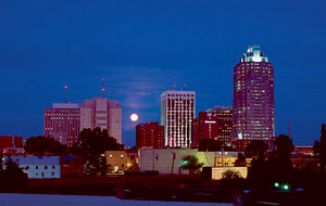 Moonrise over Raleigh