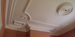 Closeup of Living Room's Ceiling Molding