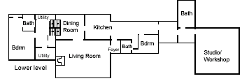 Map & Floorplan of Lower level